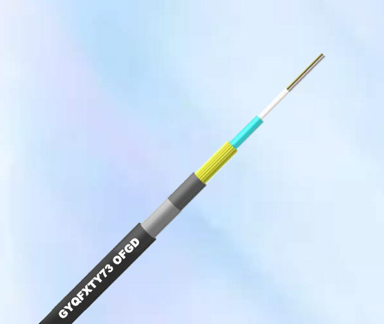 非金屬中心管式 73 護套輕型防雷防鼠光纜 （GYQFXTY73）